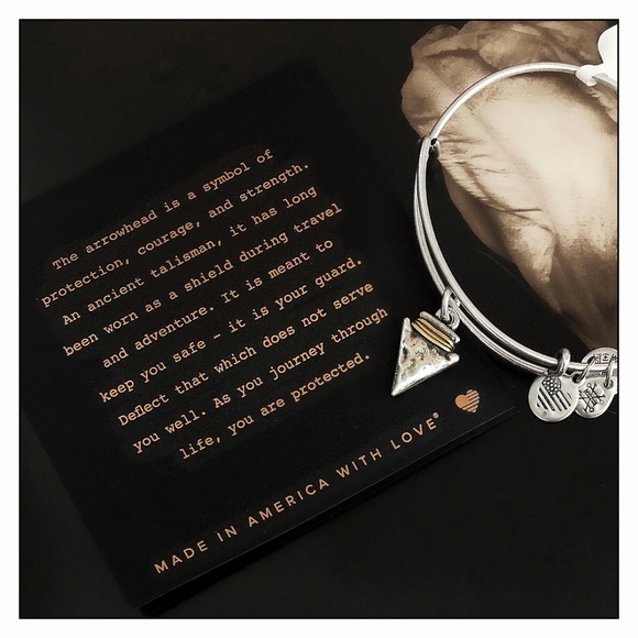 Alex And Ani Silver Arrowhead Charm Bracelet - Picture 2 of 3